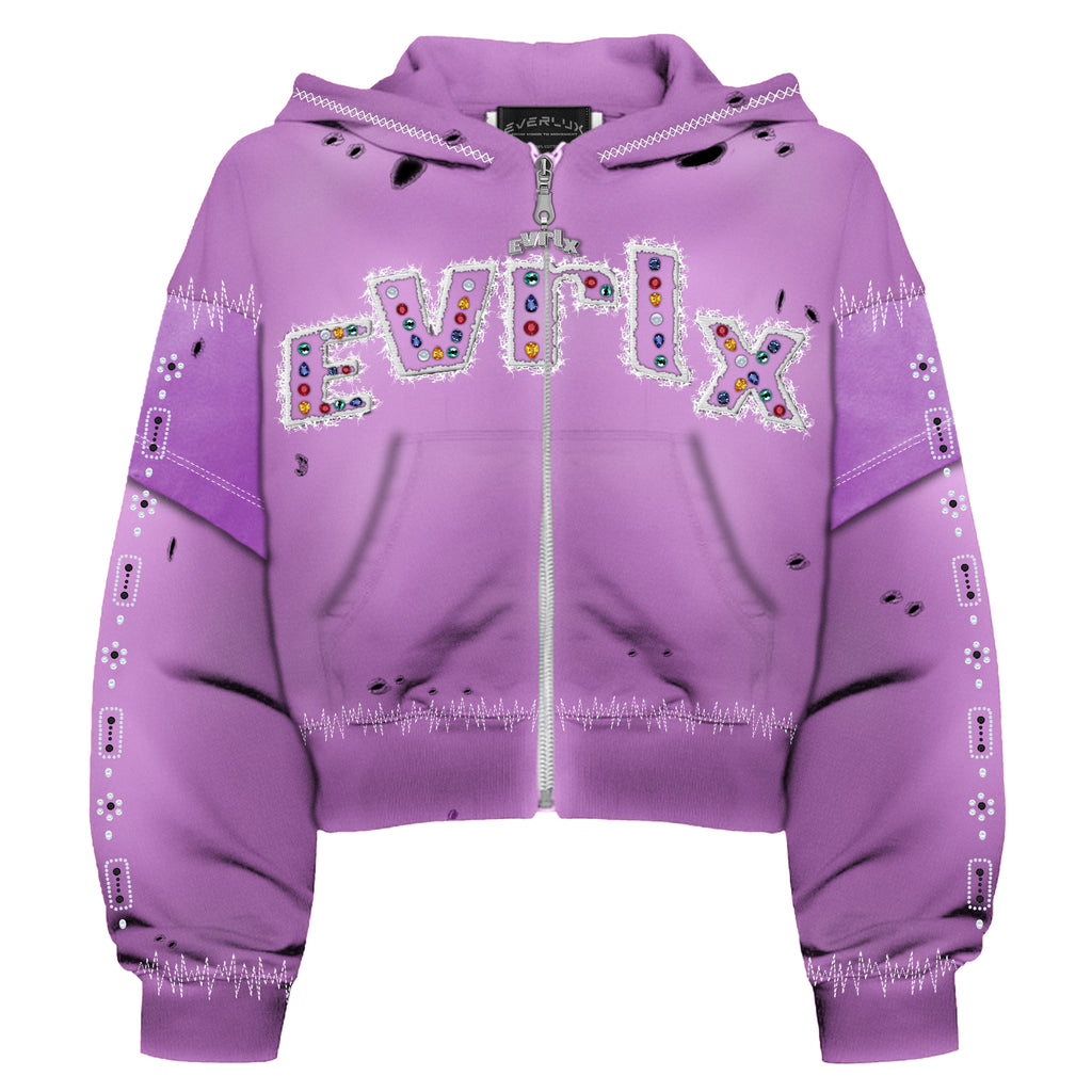 EVERLUX “Gem Cut” ZIP UP (Purple)