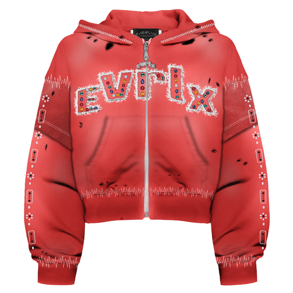 EVERLUX “Gem Cut” ZIP UP(Red)